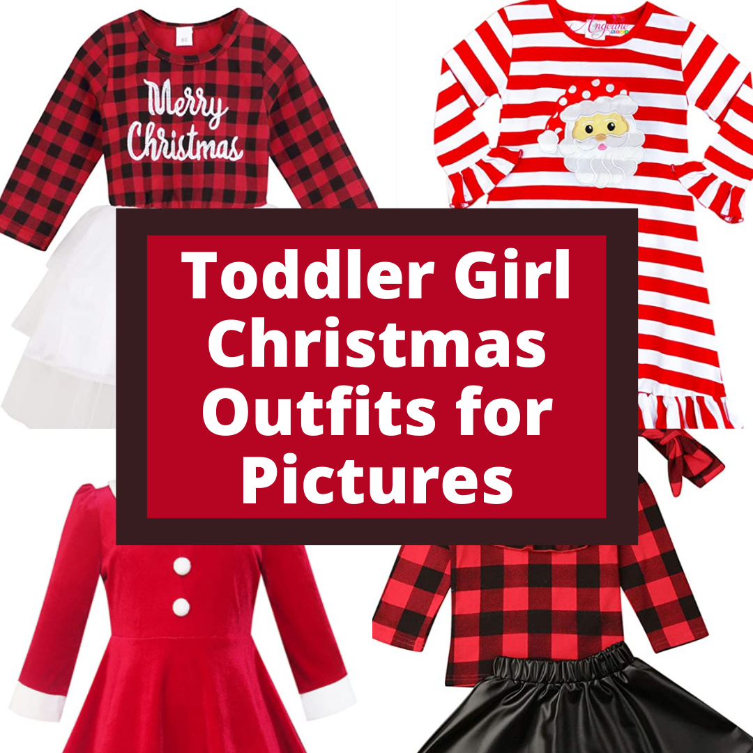 toddler girl Christmas dresses and outfits for pictures with Santa