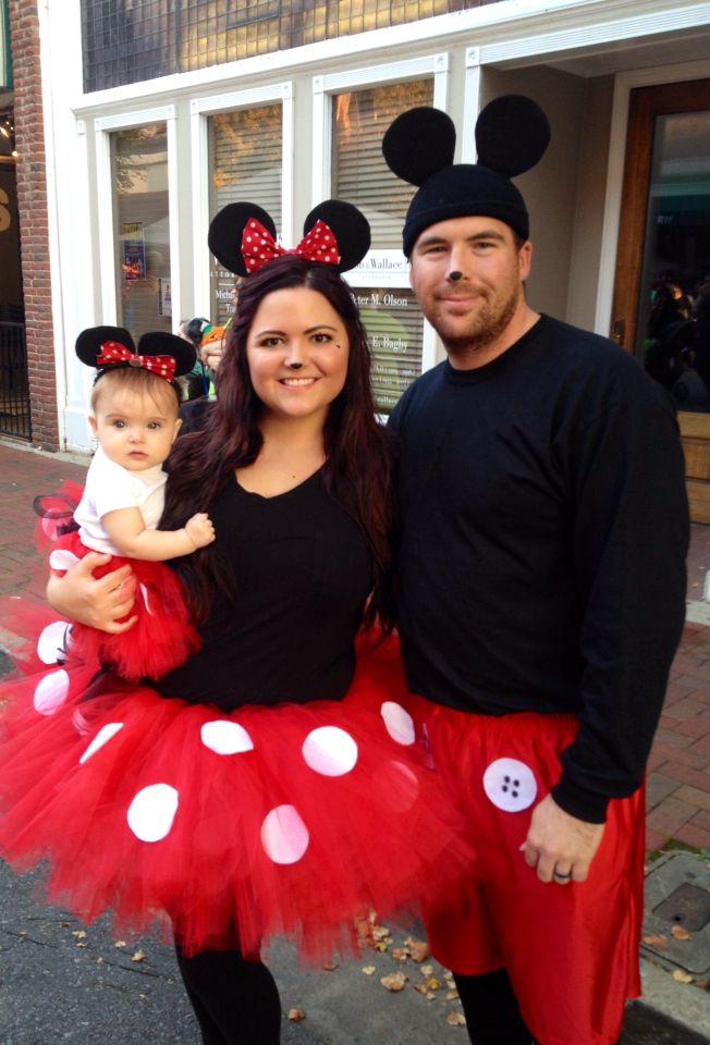Disney Mickey and Minnie Mouse family Halloween Costumes