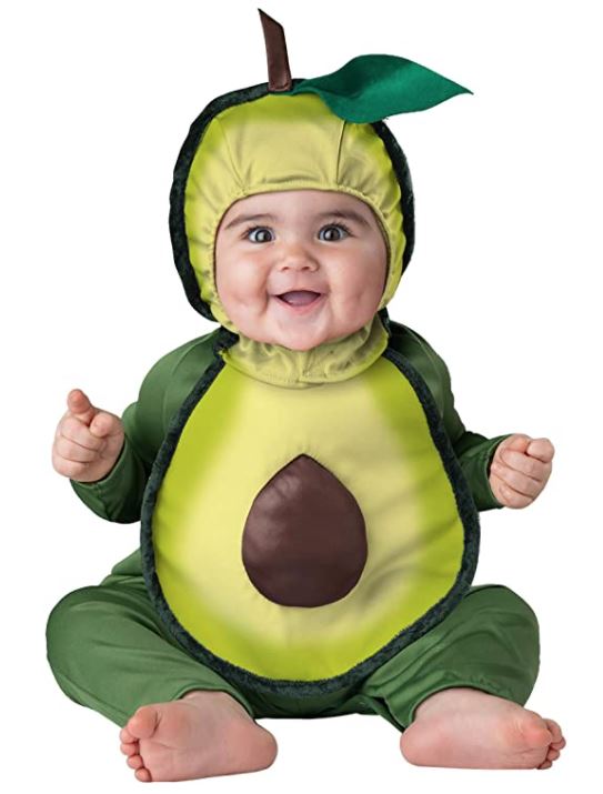 cute baby girl Halloween infant avocado costume on Amazon