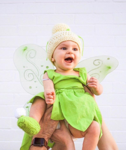 baby girl Disney's Peter Pan tinkerbell Halloween costume