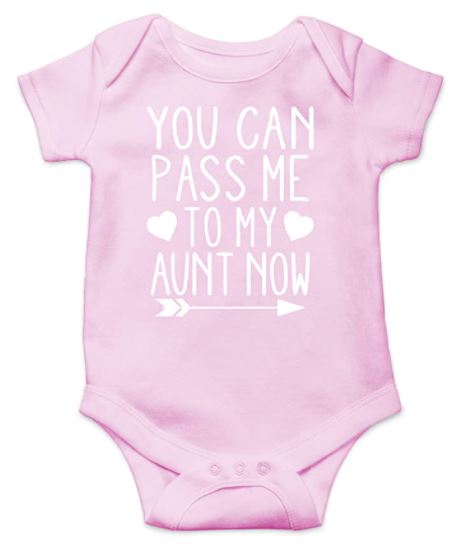 cute baby girl clothes for auntie in pink