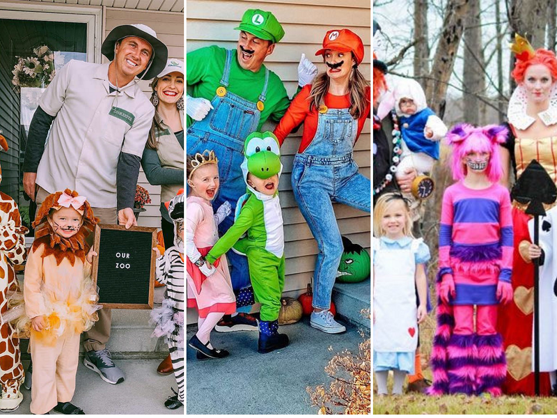 easy family Halloween costumes for 6 on Amazon