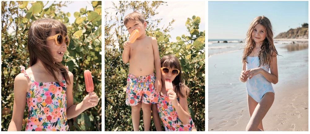 Cute Brother Sister Sibling Matching Swimsuits on Summersalt