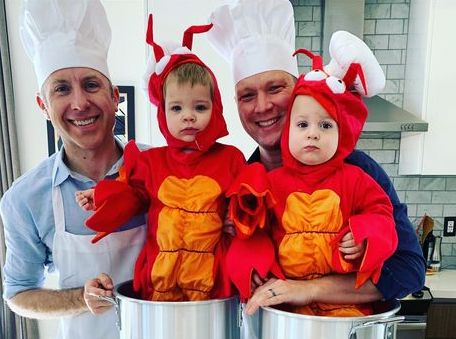 Gay Dad Halloween Costumes Chefs and Lobsters